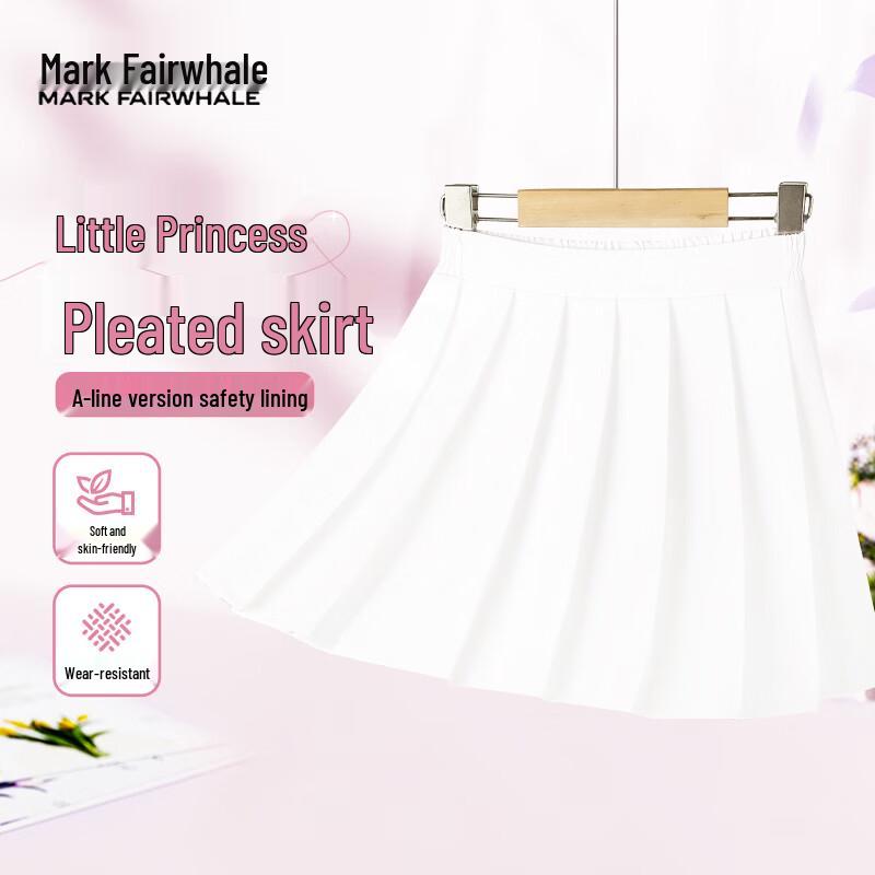 Mark Fairwhale Girls 2026 Summer Pleated JK Short Skirt 160