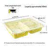 Disposable 3-Compartment Takeaway Food Containers