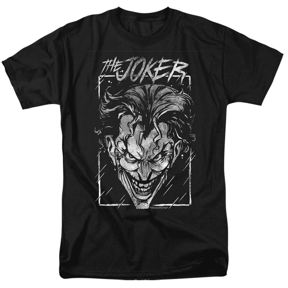 DC Comics - Batman - Joker Storm On Black - Unisex Children s T-shirt - Black 120