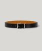 Mualeumuseu Classic Square Leather Belt [Black]