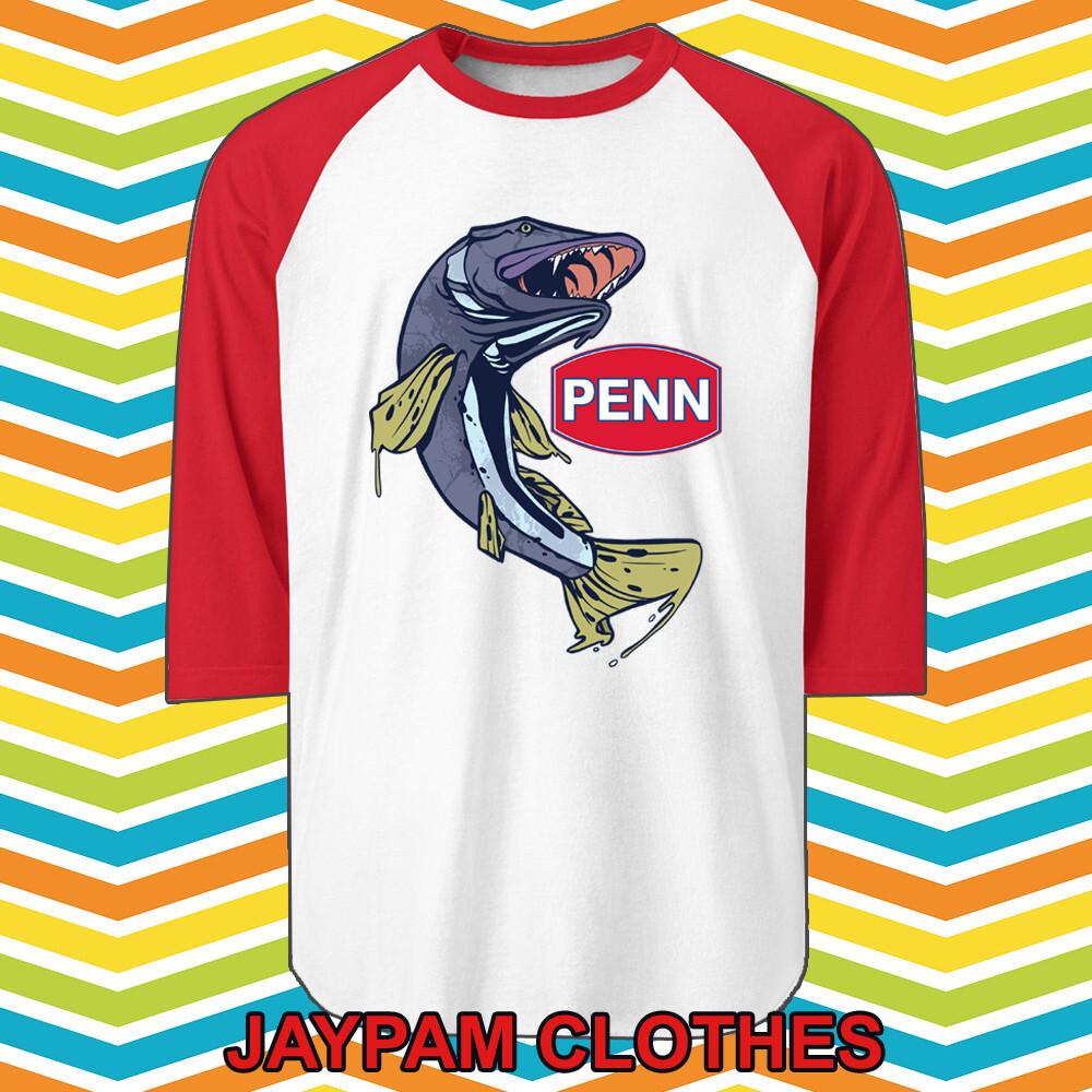 PENN Fishing Men s Raglan Red Size S 2XL S