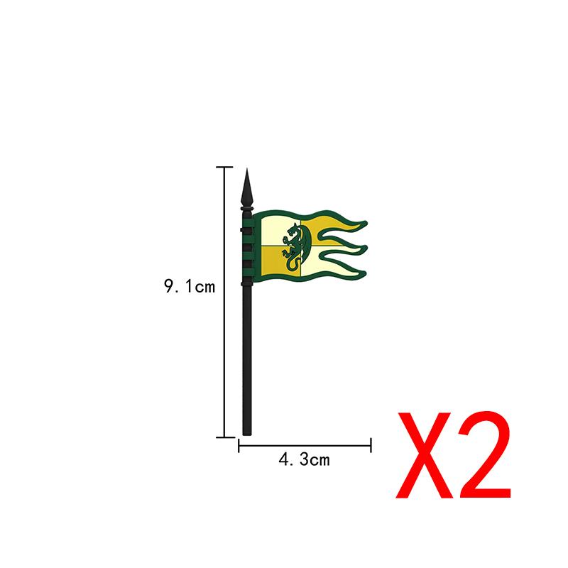 Vojenské stavebnice Kompatibilní figurky vojáků Středověcí rytíři Zbraně Plášť Ramenní brnění Válečný kůň Vlajky Dárky Hračky