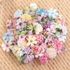 20/50Pcs Mix Artificial Flowers Heads Silk Fake Flower for Home Decor Wedding Marriage Decoration Bride DIY Craft Gift Accessory