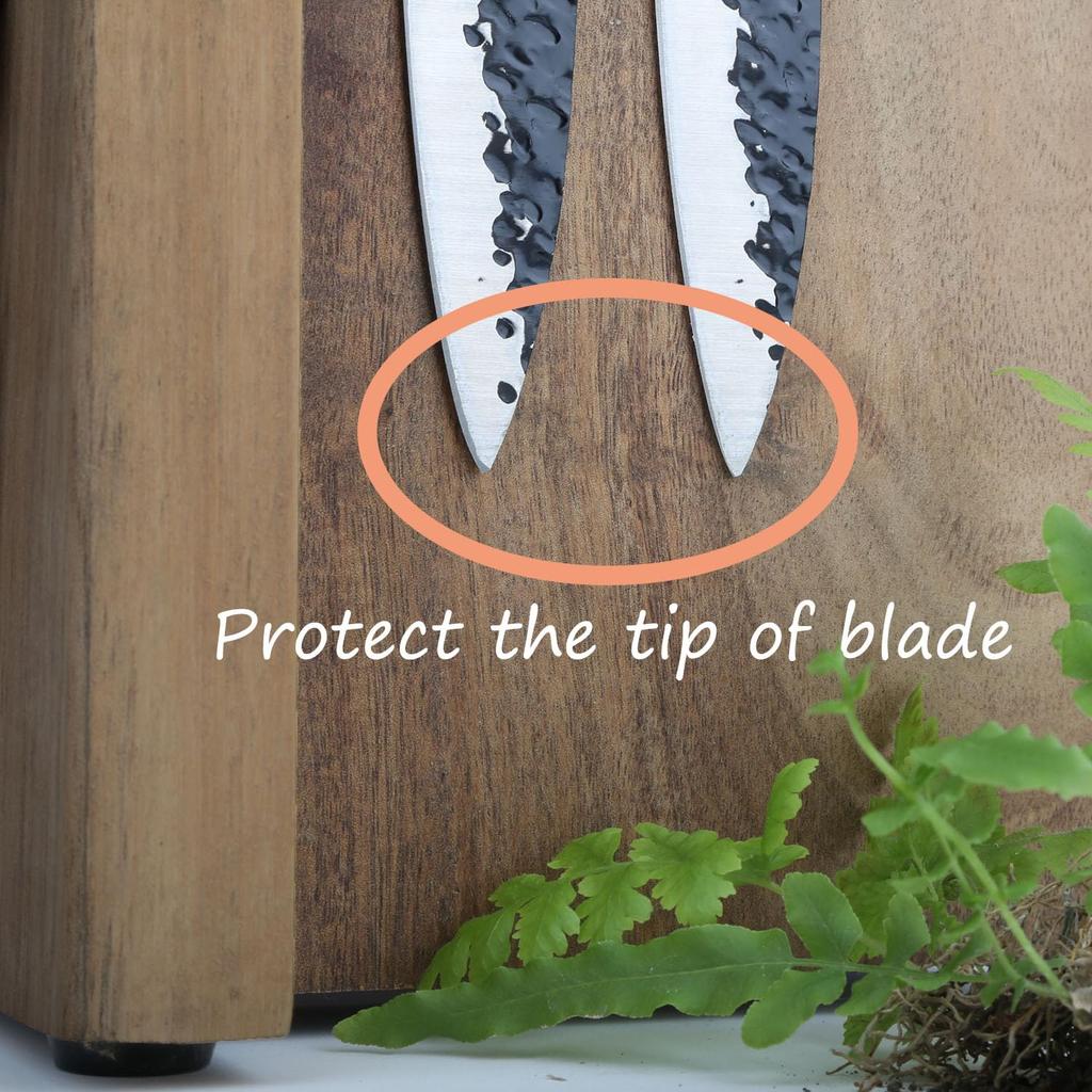 Resafy Magnetic Knife Block Knife Stable Board Holder Magnetic Stand with Strong Reinforced Magnets On Both Sides and Feet Display, Rack, Non-Slip