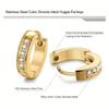 Men's and Women's Diamond and White Stone Fashion Earrings
