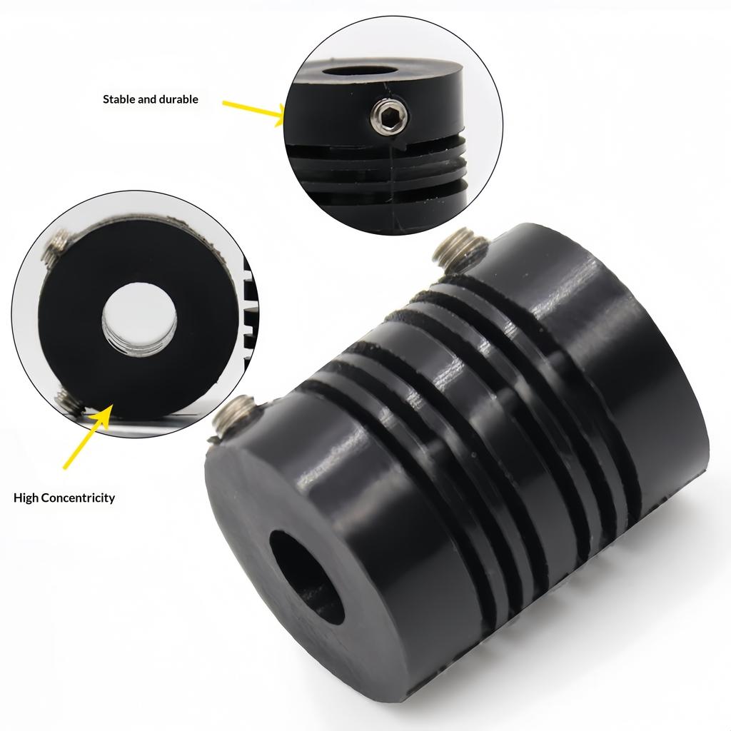 Elastic Plastic Concentric Coupling Maintenance Free Parallel Connecting Coupler for Textile Machinery Encoder