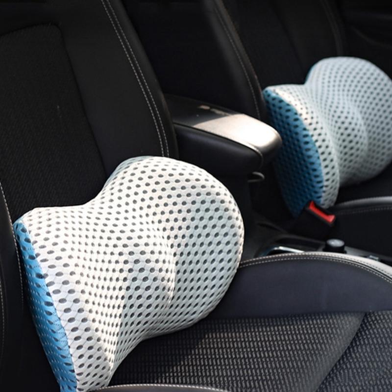 Back Support Pillow for Office and Car Seats 3D Curveds Lumbar Cushions with Washable Cover for Enhanceds Comfort