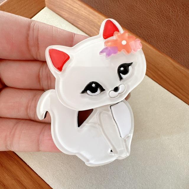 

Новая красивая акриловая брошь в виде кота, модная булавка с изображением животного, дизайн котенка, аксессуары, 3 цвета в наличии