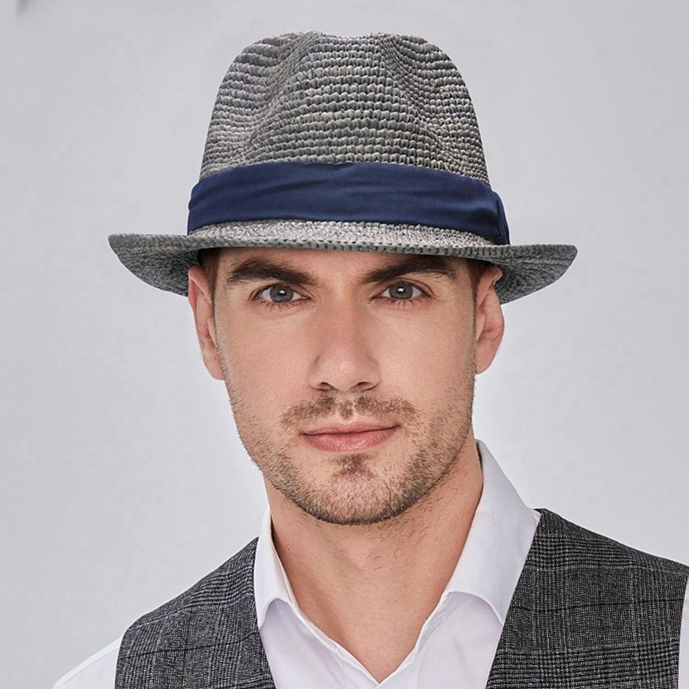 Zealous Sole Men's Black High Quality Raffia Straw Hat Woman Beach Fashion Sun Cap Big Size Fedora 56-58Cm 59-60Cm 59-60Cm