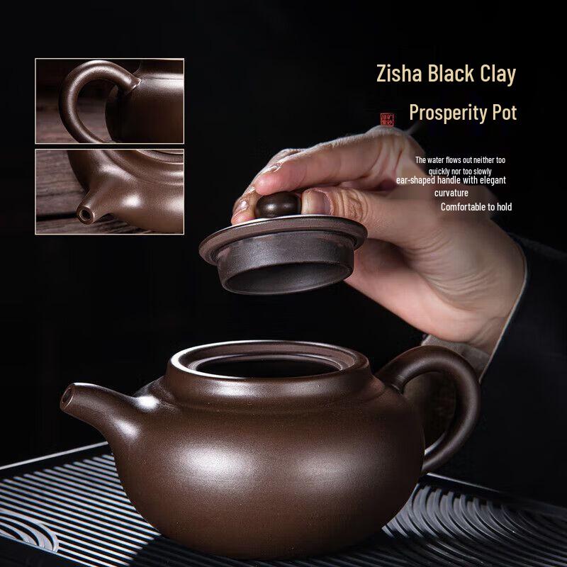 Qianyu Light Luxury Zisha Handmade Teapot