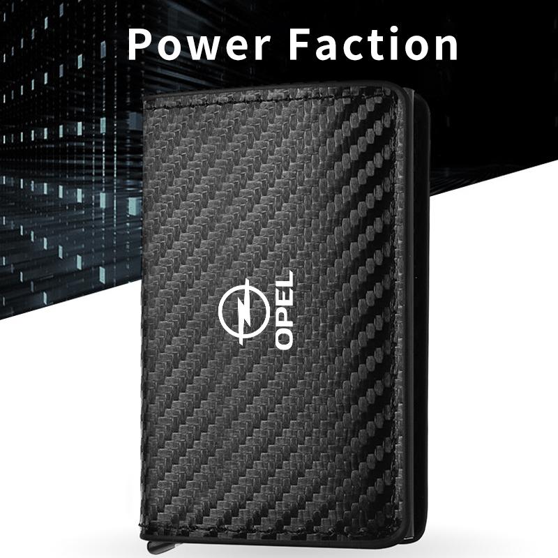 Car Rfid Wallets Automatic Pop-up Bank Credit Cardholder Case For Opel Corsa Astra Insignia Vectra Zafira Meriva Mokka Grandland Kt2