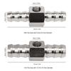 Fuel Pressure T Fitting Adapter T Fitting Adapter 304 Stainless Steel Rubber High Performance For Fuel Pressure Gauge Or Sensor Fuel System 2
