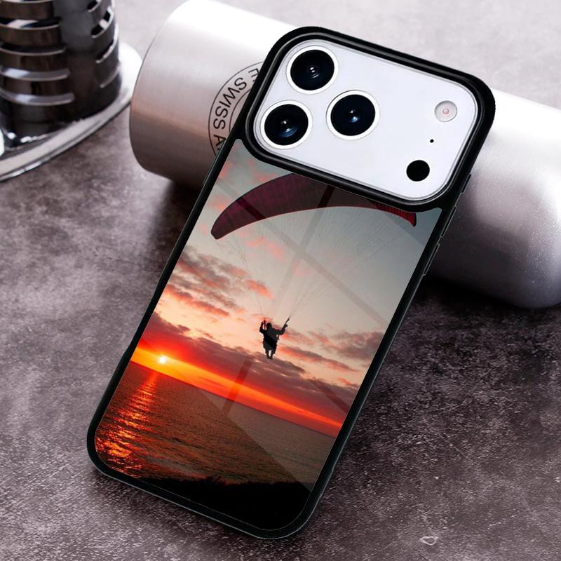 Paragliding Paraglider Phone Case for iPhone 17 16 15 Pro Max Air 14 13 12 11 Plus Shockproof Capa Cover