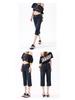 Women's Retro High-Waisted Slimming 7-Point Denim Capri Pants - Summer 2026 Collection