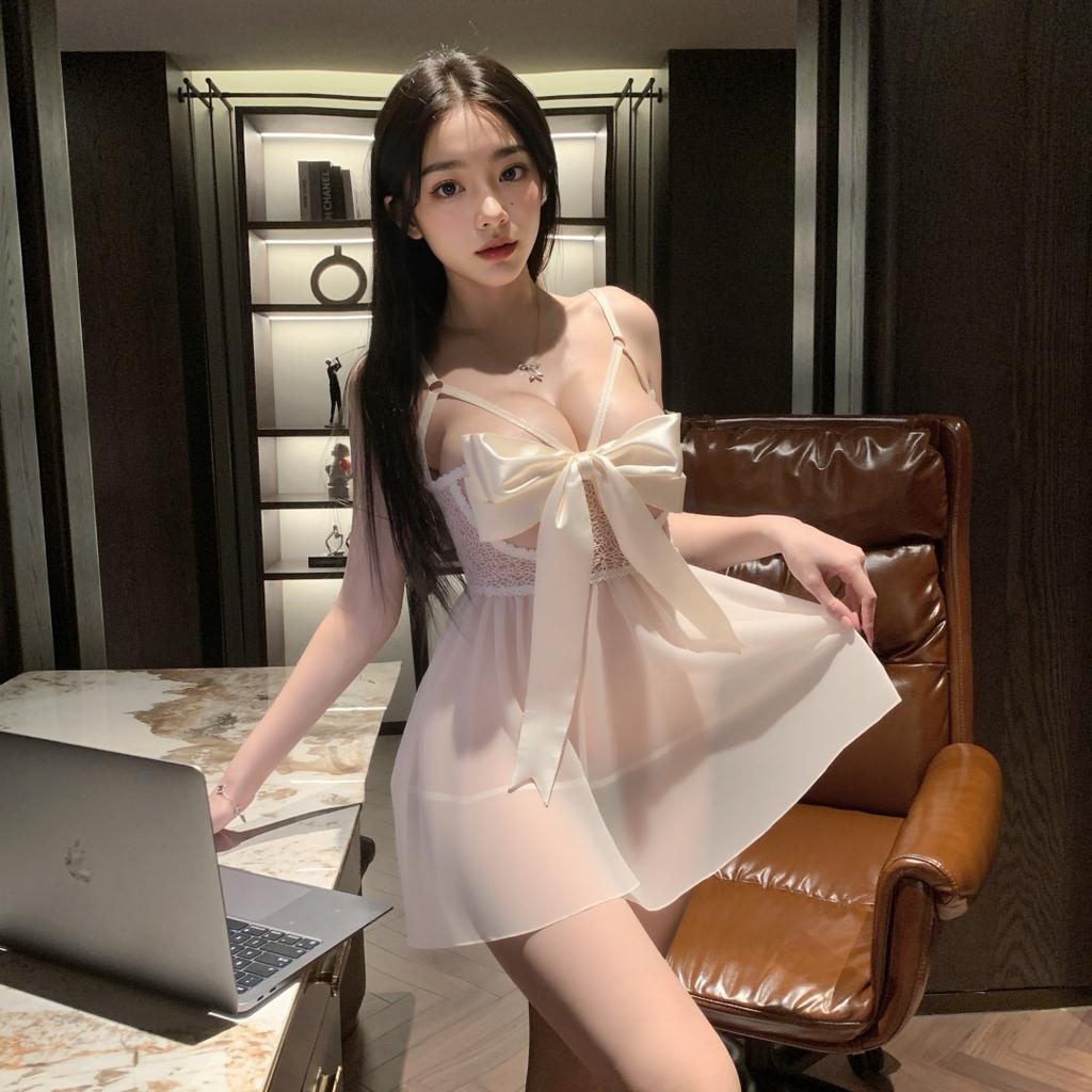 Sex underwear large size suspender lace temptation pajamas pure desire hollow lace-up sexy hot uniform free set