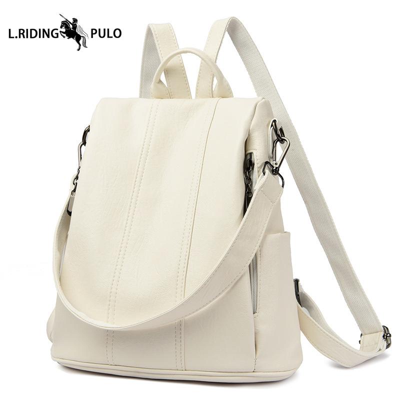 High-quality Backpack Retro Ladies Fashion Backpack Simple and Versatile Large-capacity Bag 30*16*31cm