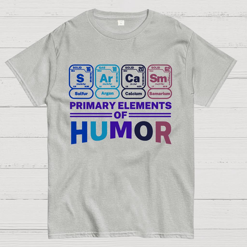 Grundelemente des Humors Baumwolle Sommer Lässig Cool Locker T-Shirt
