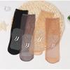 5Pairs Nylon Women Invisible Socks Ultra-thin Non-slip Crystal Silk Socks Elastic   Female