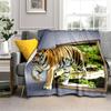 Wilder Waldtier-Tiger Fleece Flanell Überwurf Super Weich Leicht Warm für Schlafzimmer Couch Sofa Decke King Queen Größe