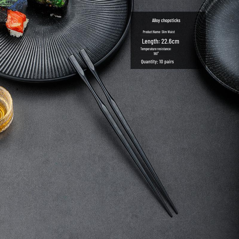 High-Temperature Resistant Non-Slip Japanese Alloy Chopsticks for Cooking & Sushi