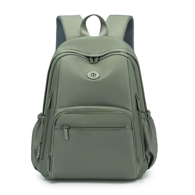 Schoolbag backpack women's 1011 new large-capacity computer bag multi-pocket college student schoolbag can be set with tie rod travel backpack