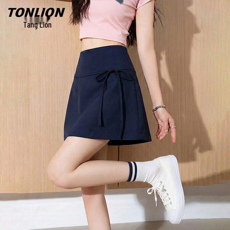 TonLion Women s A-Line Mini Skirt with Lining L