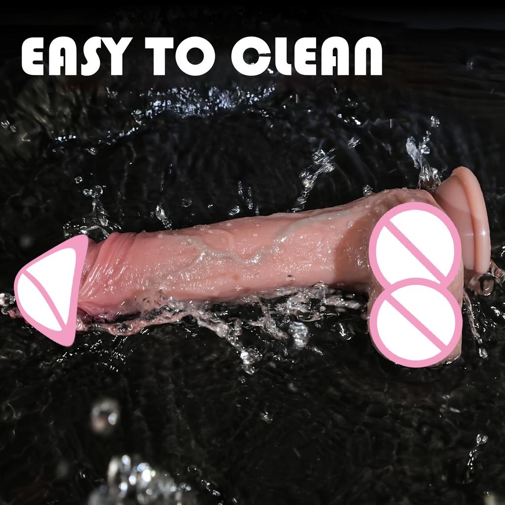 Realistic Silicone Dildo with Suction Cup Anal G-Spot Masturbator Penis Adult Sex Toys Huge Dildos for Women Rubber Cock Gode