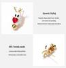 2024 High-End Christmas Reindeer Silver Stud Earrings: Unique Light Luxury for Autumn/Winter