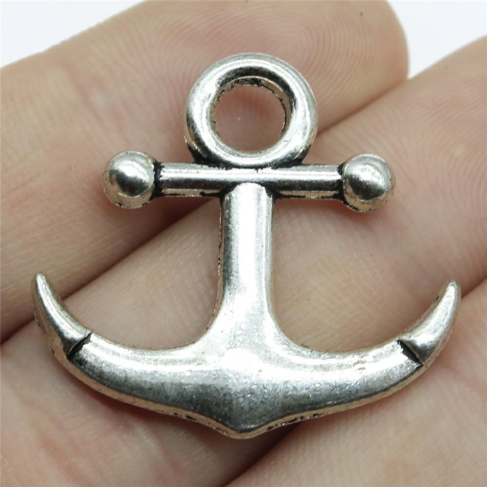 4 Pieces Mix Ship Anchor  Decor Charms For Jewelry Making Boat Anchor Diy Craft Supplies Men Jewelry Decorative Jewelry Gift