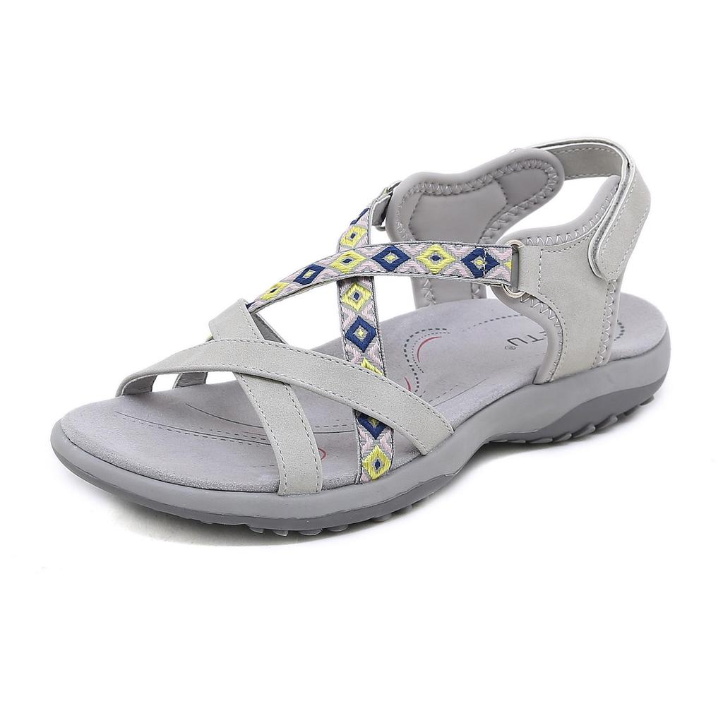 K6357-5 Women's Sports Sandals 2024: Comfortable, Wear-Resistant, Flat Style.