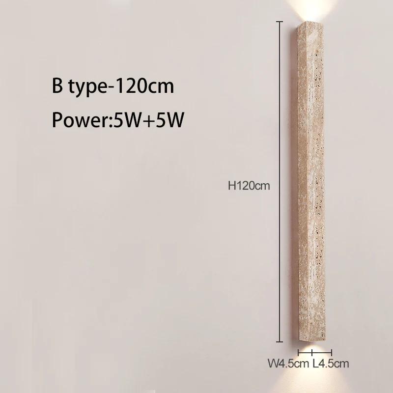 Long Strip Wall Lamp Creative Staircase Bedroom Bedside Wabi Sabi Cream Style Living Room High-end Atmosphere Aisle