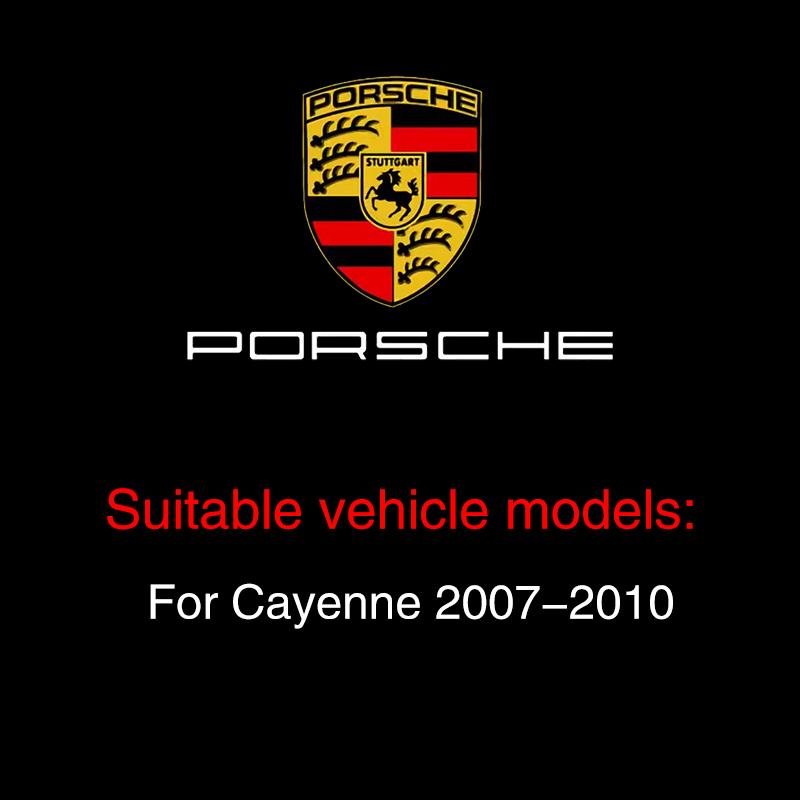 2Pcs Car Door HD Projector Lamp LED Decoration Atmosphere Light For Porsche Cayenne Panamera Macan 911 718 Taycan Boxster Cayman