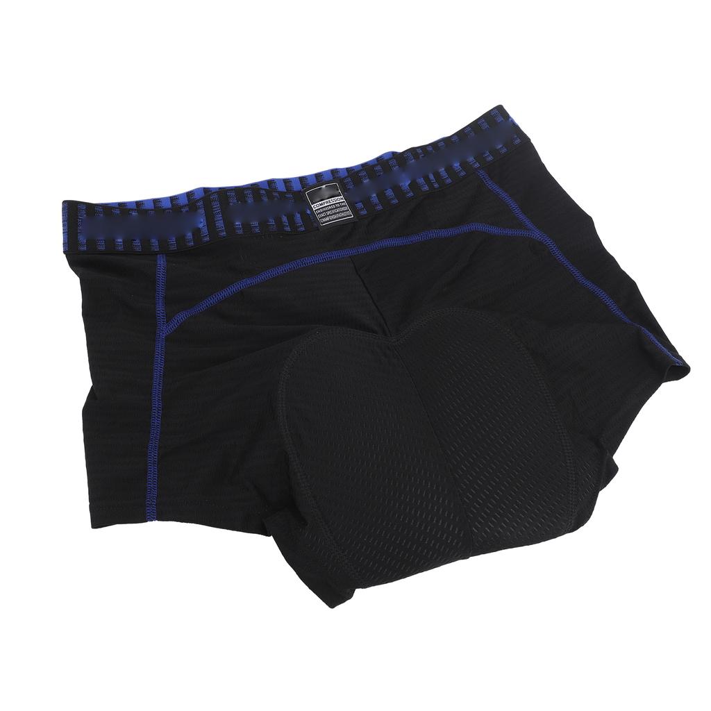 Men Padded Bike Shorts Breathable Adsorbent Scratch Prevention Cycling Underwear for Mountain Bike L