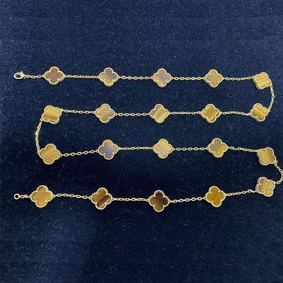 Náhrdelník Čtyřlístek Dvacet Květin 18k Svetrový Řetízek Lehký Luxusní Módní Sto Náhrdelník Pro Dárek Přítelkyni