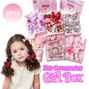 18 Pcs Cute Kids Hair Accessories Set with Handheld Gift Box:Girls Bow Hair Bands Clips Toddler Teenage,idea Birthday Present
