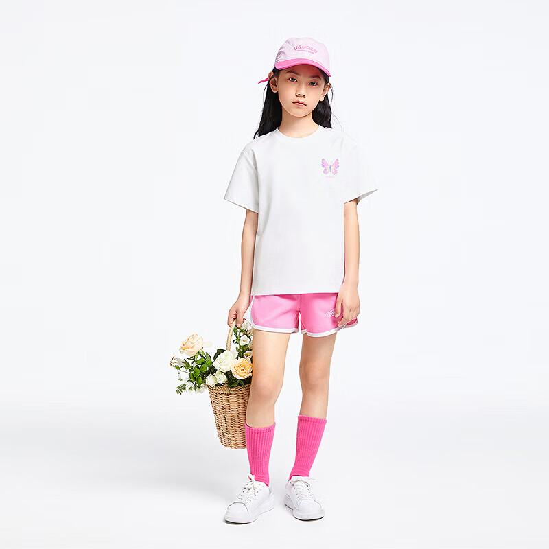 Annil Girls' Striped Short Sleeve T-Shirt