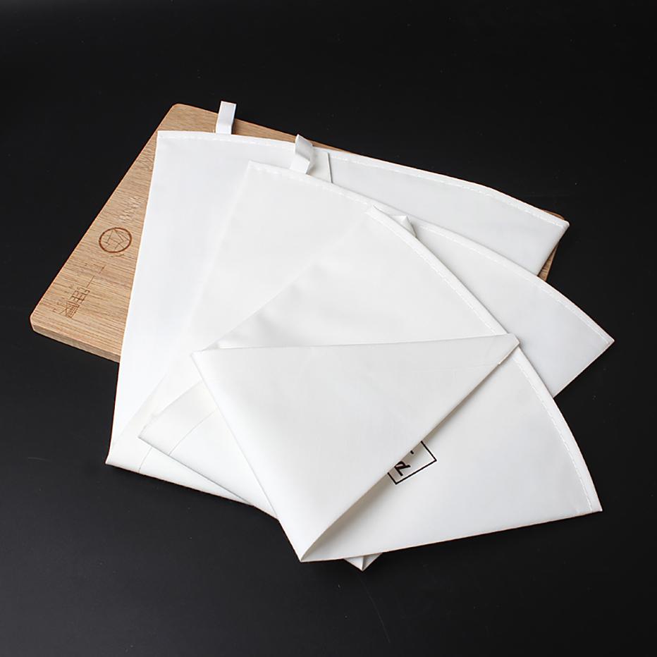 Cotton Pastry Piping Bags Reusable and Washable Cream Pastry Bag for Cupcake Cake Decoration with Stainless Steel Nozzles