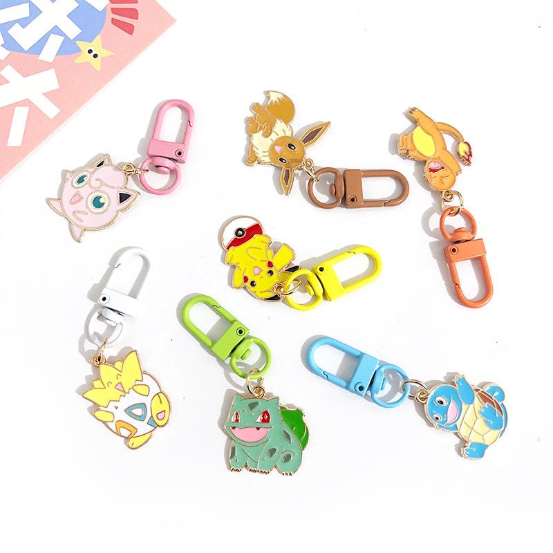 Creative Pokemon Keychain: Cute Pikachu Cartoon Bag Pendant & Zipper Pull