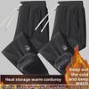 Men's Corduroy Plus Size Velvet-Lined Sweatpants - Warm, Loose, Cuffed, Versatile Fall/Winter Casual Wear for Students