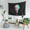 Gir Invader Zim Tapestry Decoration Art Aesthetic Tapestries for Living Room Bedroom Home Wall Cloth Wall Hanging