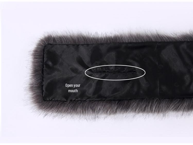 Women's Faux Fox Fur Shawl Cloak: Thick Autumn/Winter Bridal Evening Scarf and Neck Warmer