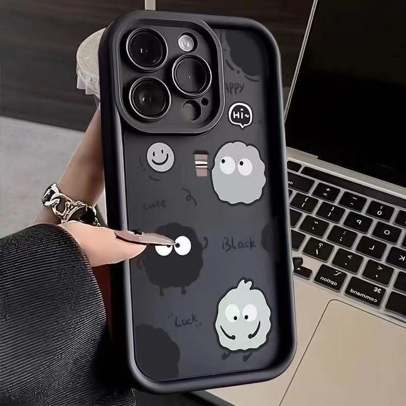

Cartoon Coffee Briquette Phone Case for iPhone 13/14/15Pro/16/17 iPhone 6 Plus/6S Plus