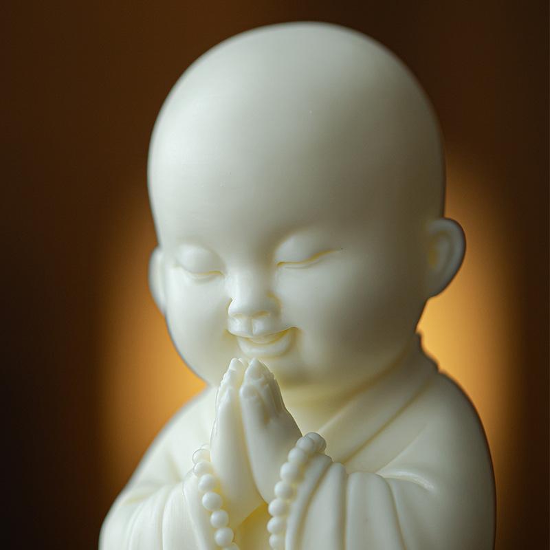 Ceramic little monk Decorative statues China Featured Ornaments luxurious Home, living room, office, car decoration accessories