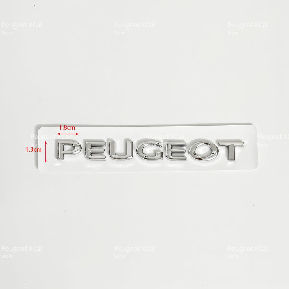 2026 Horká nálepka na auto ABS nálepka s písmeny na auto Zadní emblém kufru Příslušenství pro Peugeot 206 208 307 308 408 2008 3008 406 407 107