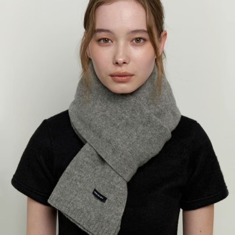 KINDABABY cozy knit muffler - gray