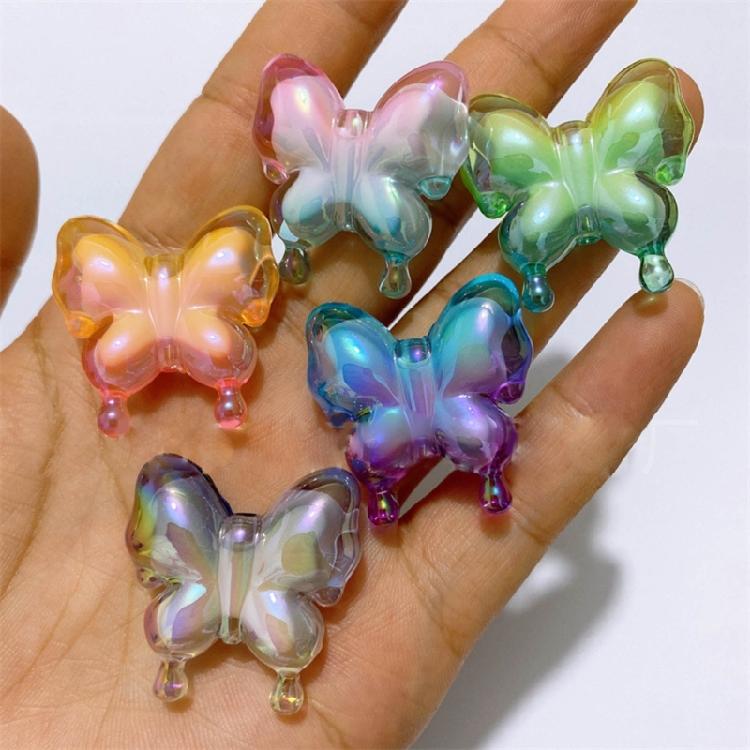 Butterfly Scattered Beads Color Loose Bead Phone Bracelet Accessories Materials