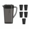 New 1.3/2.2/3L Cold Water Kettle Large Capacity Plastic Juice Jug with Cup Heat Resistant Fall-resistant Pitcher Drinkware