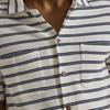 Polo Ralph Lauren Striped Short Sleeve Button Down Collar Pocket Textured Shirt Men Shirts 710A13005--001
