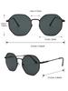 2Pcs Men Geometric Frame Fashion Sunglasses Classic Cool Black Glasses For Daily Outdoor Life Women Eyewear Accessories.