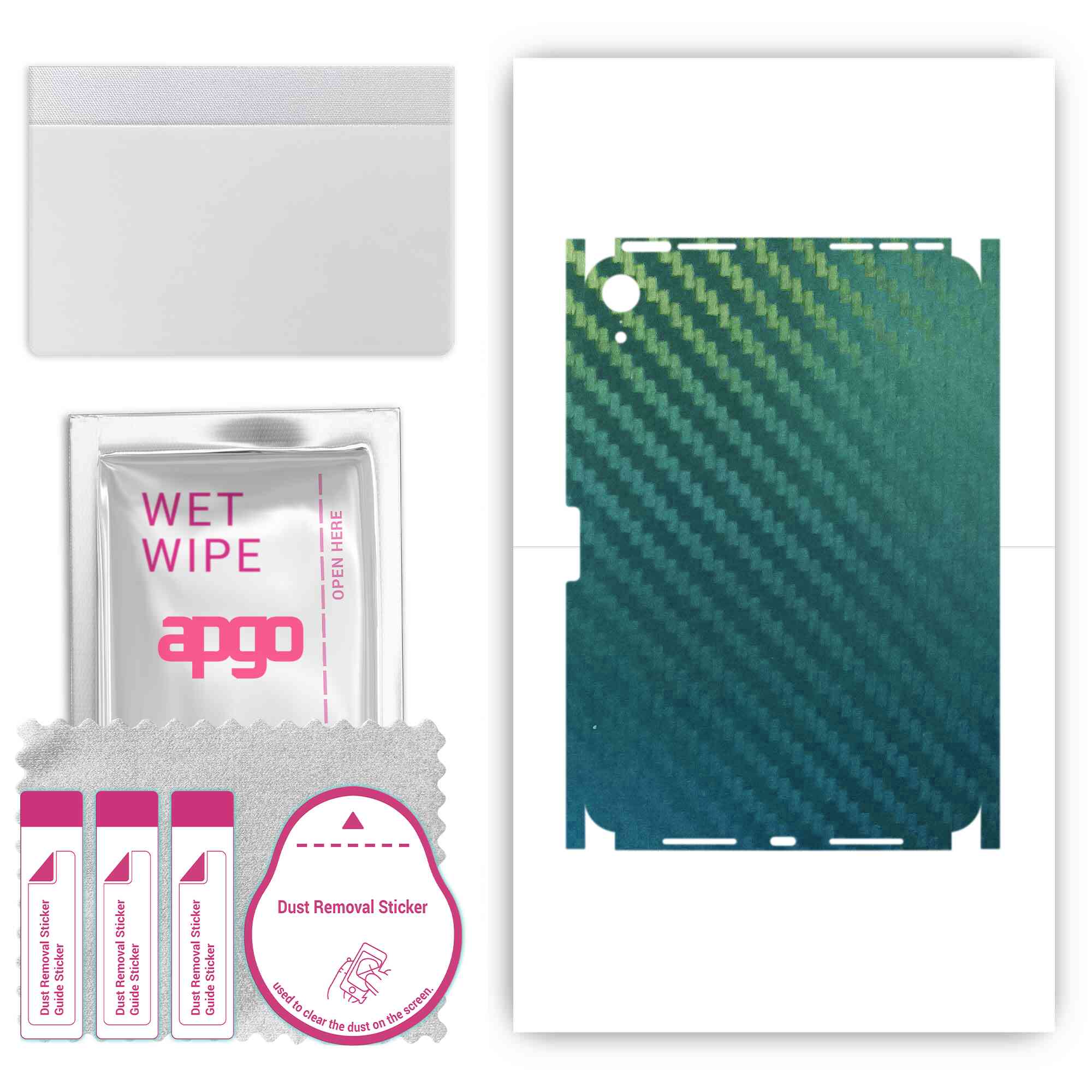 

apgo Protective Skin Sticker for the back+sides compatible with Apple iPad mini (2021), Full Wrap Film, Foil, Vinyl - Pattern Carbon Chameleon CAKA1